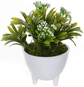 Arranjo Sementinha Branco 13cm